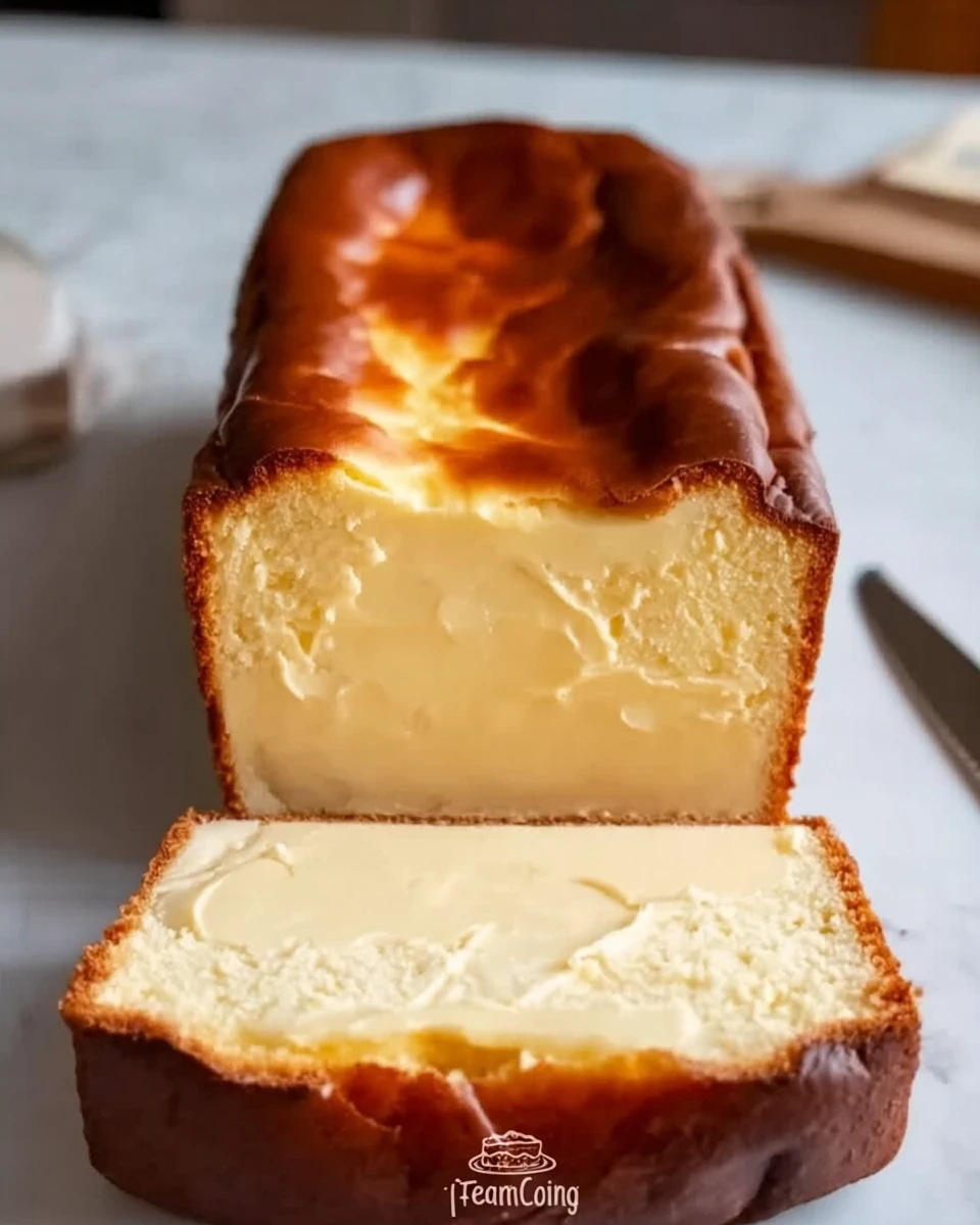 Burnt Basque Cheesecake in a Loaf Pan