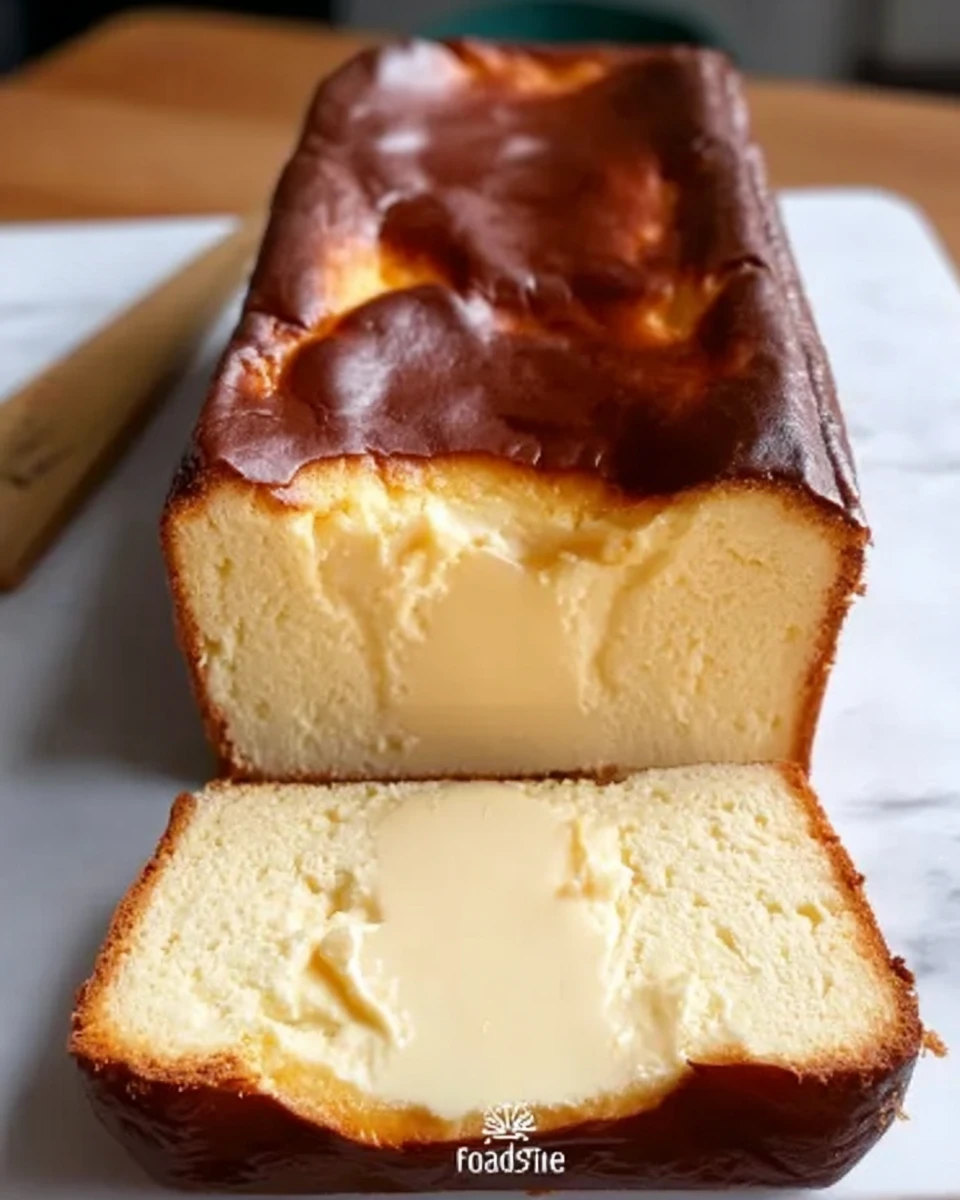 Burnt Basque Cheesecake in a Loaf Pan