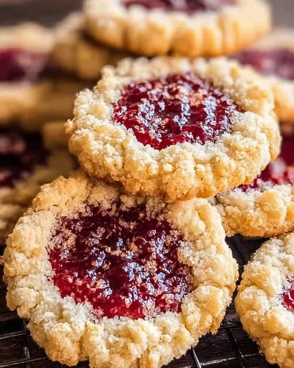 Buttery Raspberry Crumble Cookies