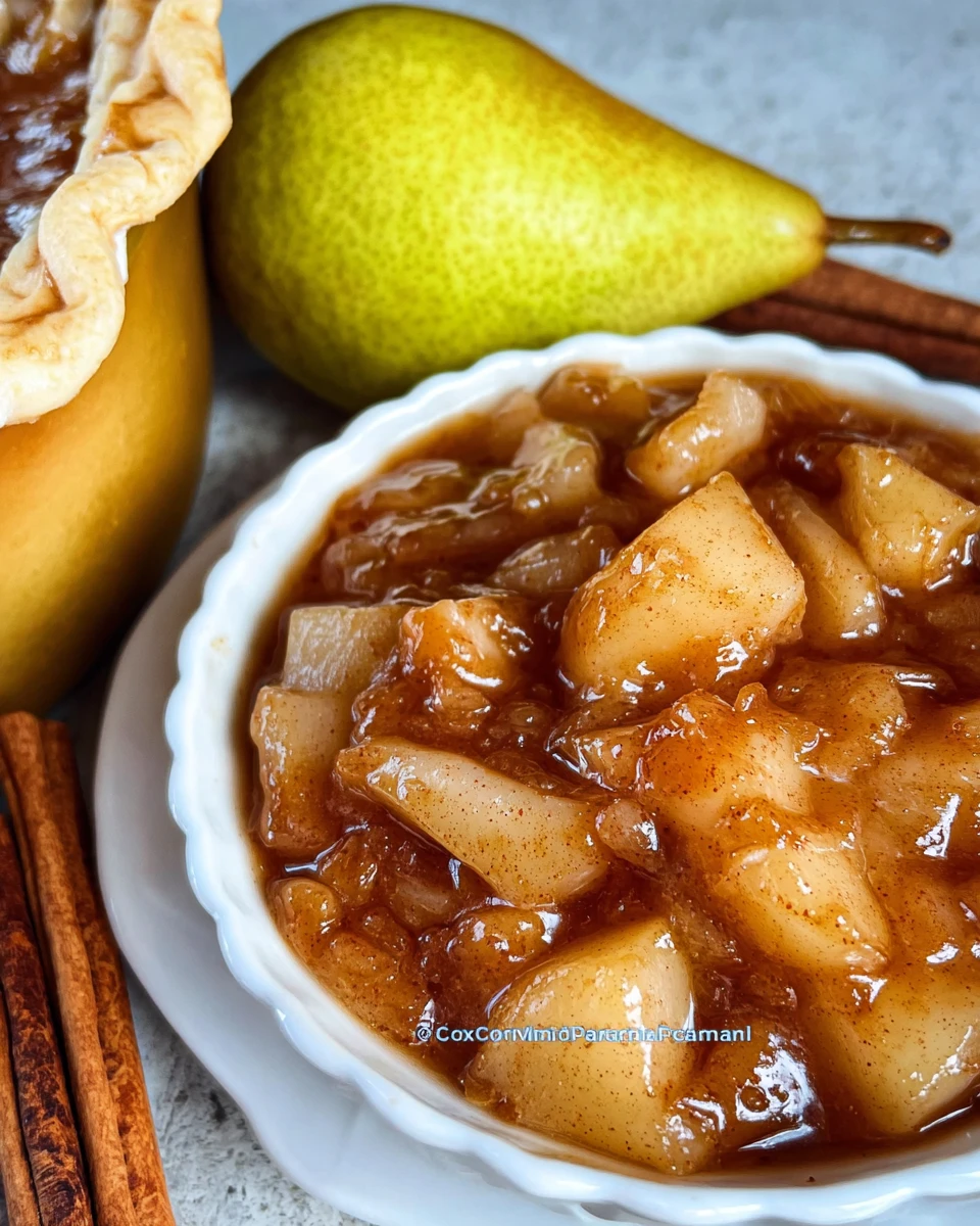 Caramelized Pear Pie Filling