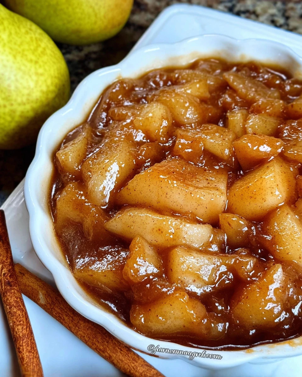 Caramelized Pear Pie Filling