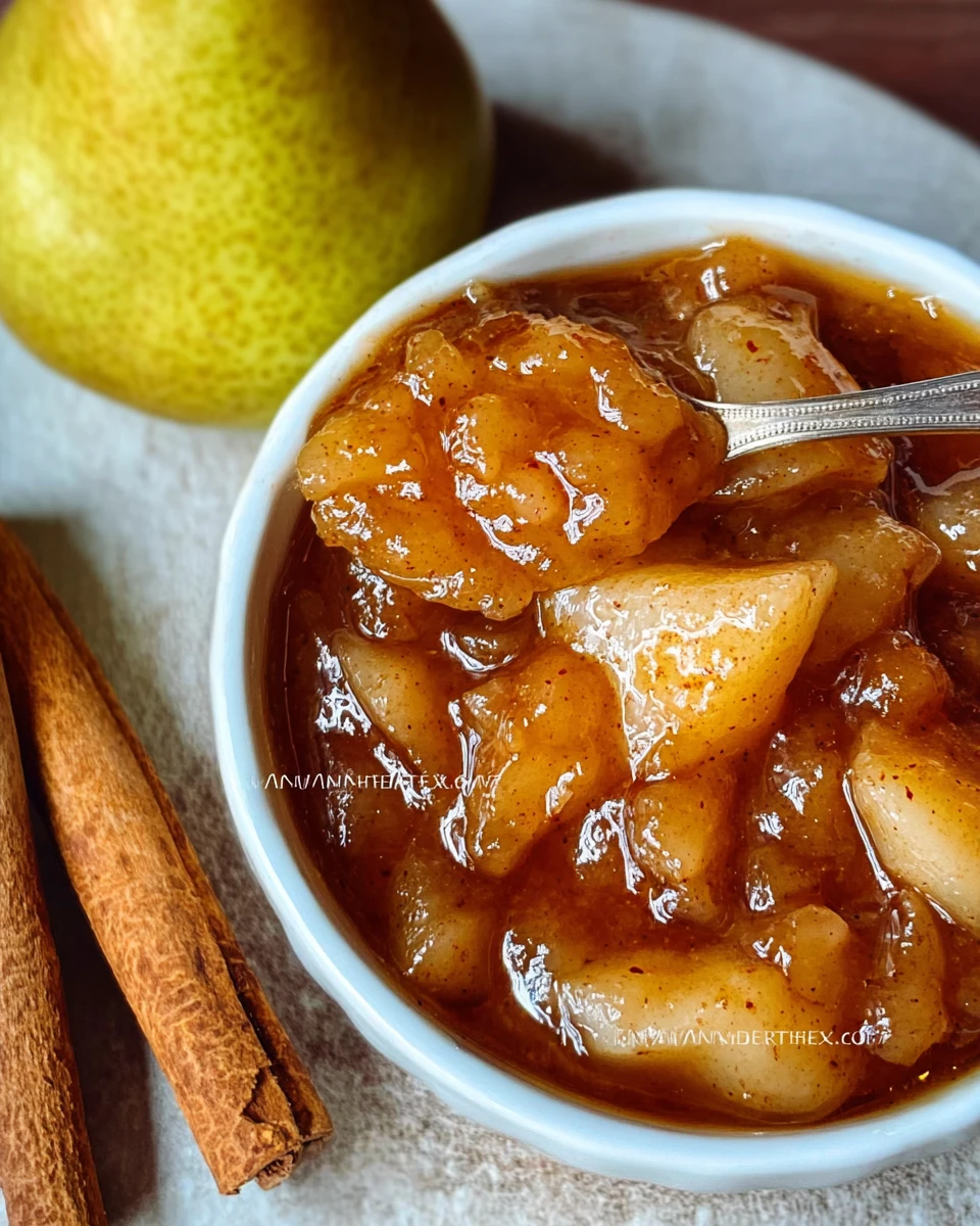 Caramelized Pear Pie Filling