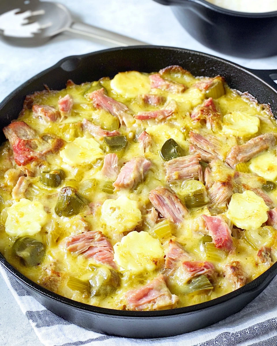 Cast Iron Cuban Pork Casserole (Low Carb)