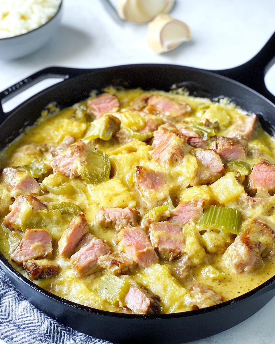 Cast Iron Cuban Pork Casserole (Low Carb)