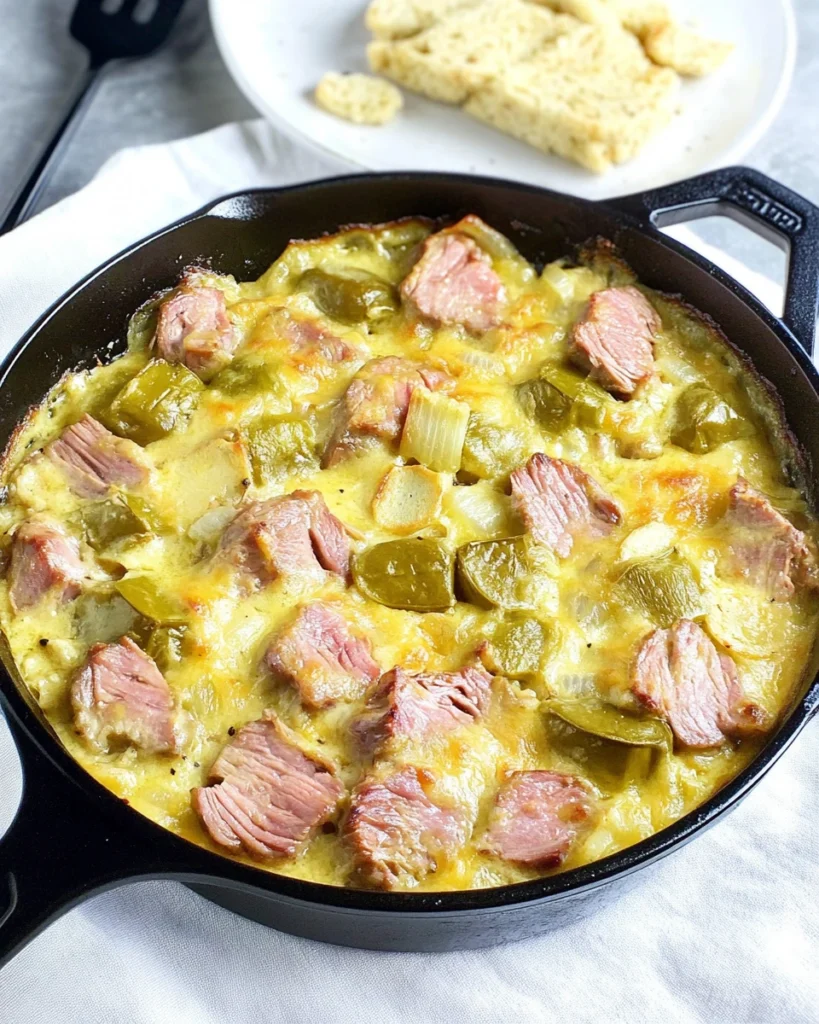 Cast Iron Cuban Pork Casserole (Low Carb)