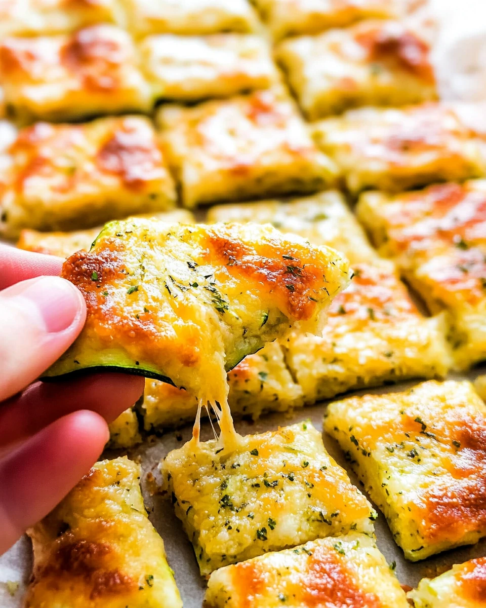 Cheesy Zucchini Breadsticks