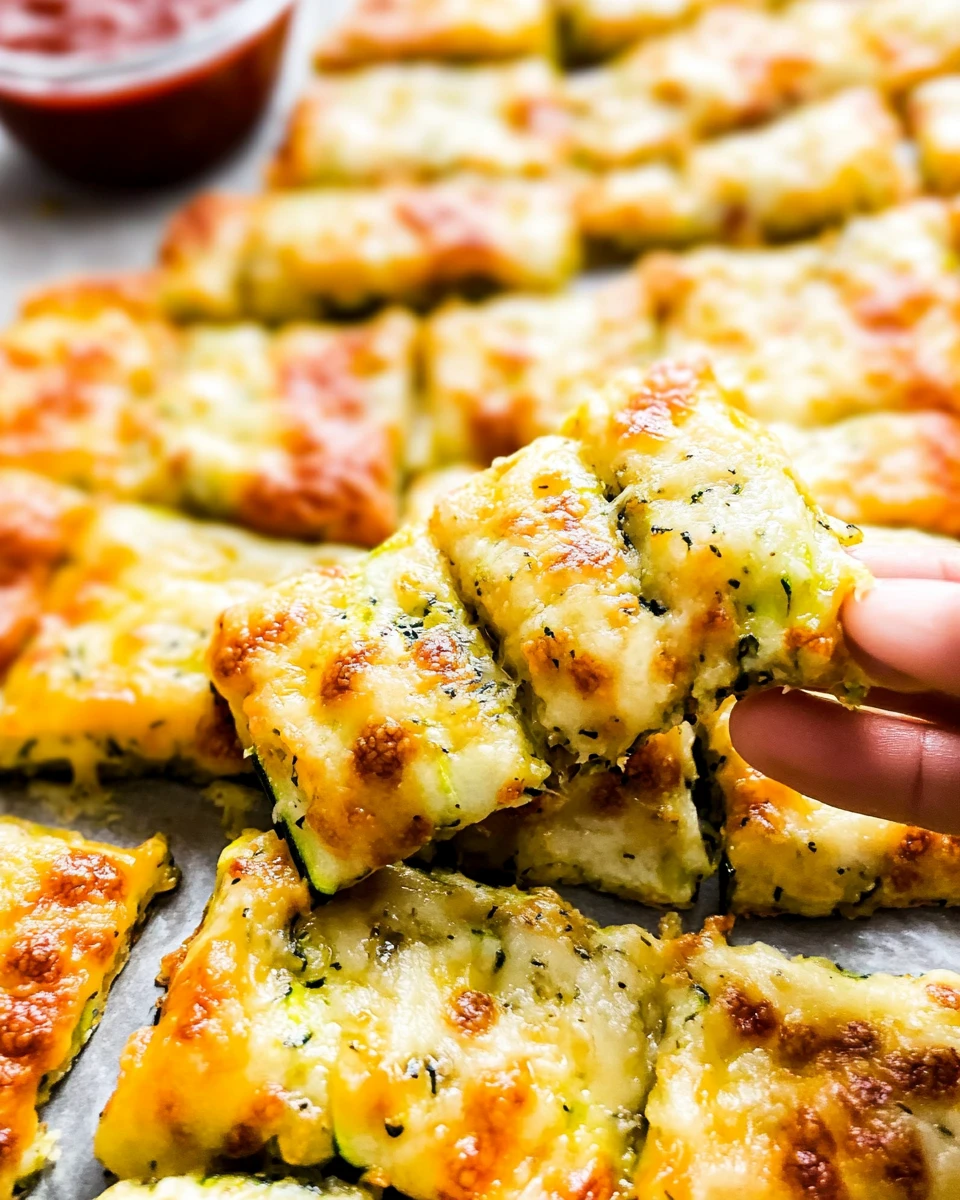 Cheesy Zucchini Breadsticks