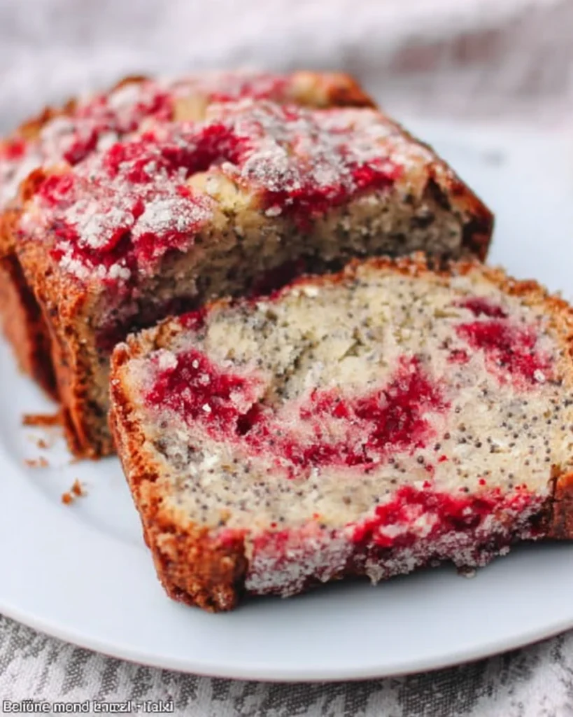 Cherry Almond Poppyseed Quick Bread