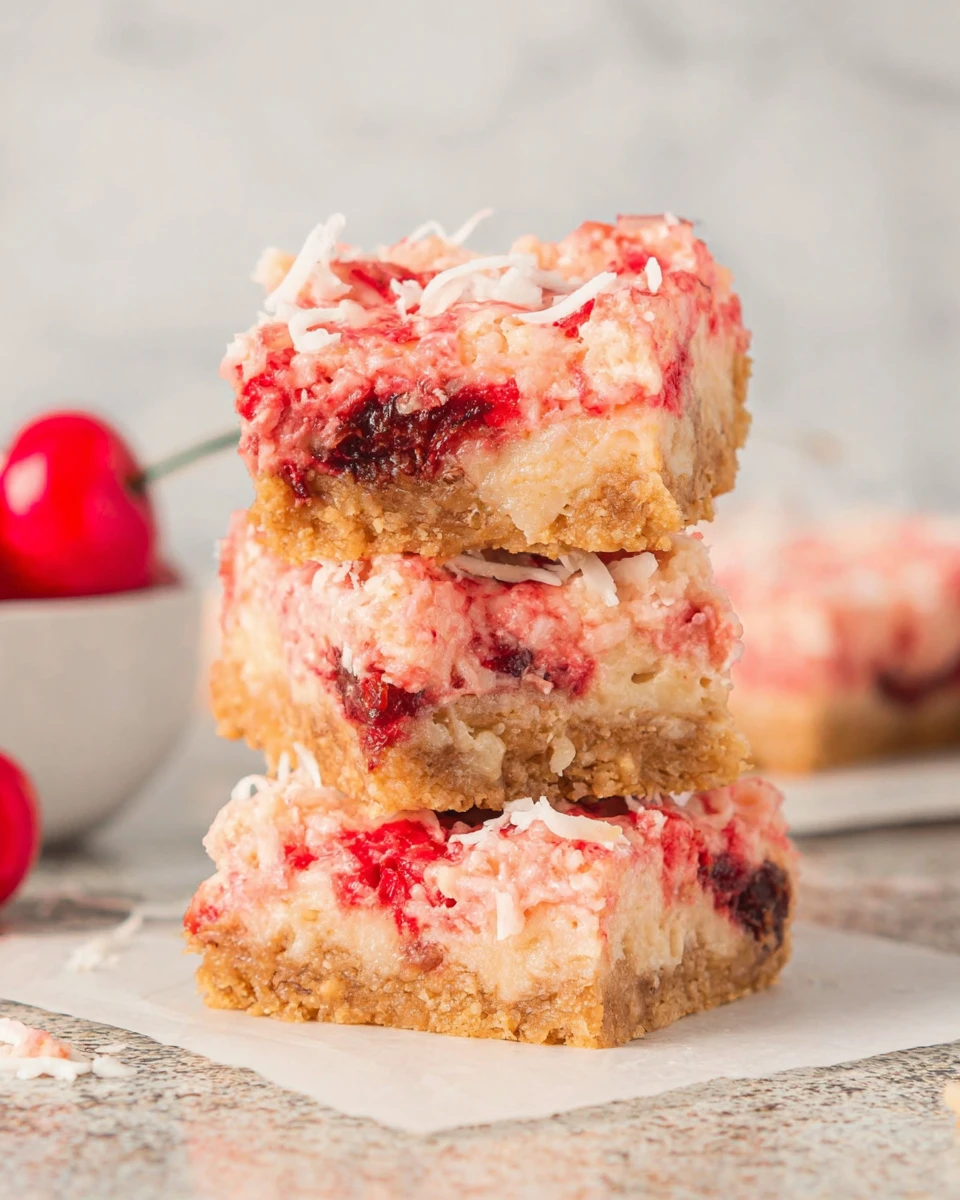 Cherry Coconut Magic Bars