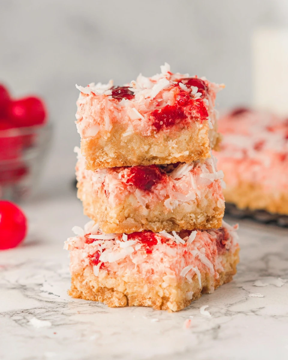 Cherry Coconut Magic Bars