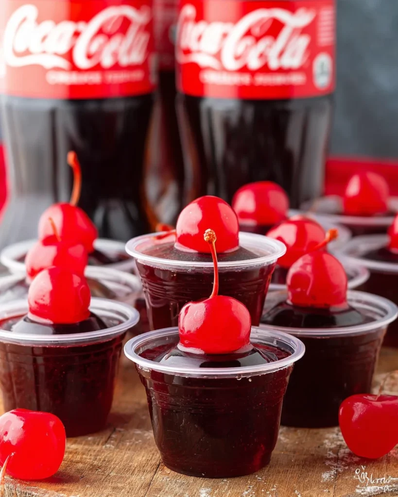 Cherry Coke Jello Shots