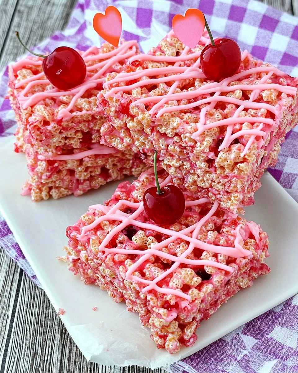 Cherry Rice Krispies Treats