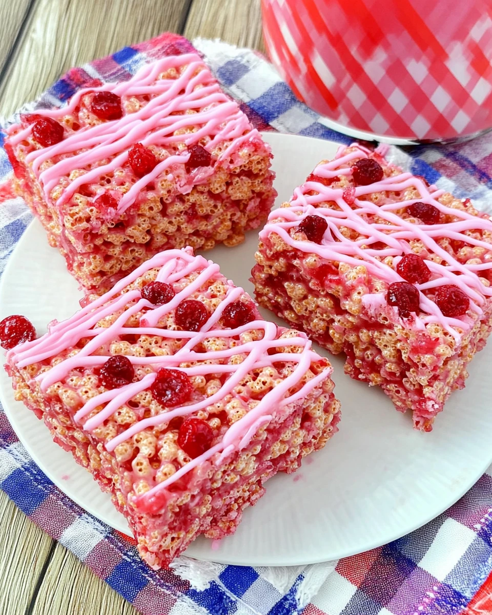Cherry Rice Krispies Treats