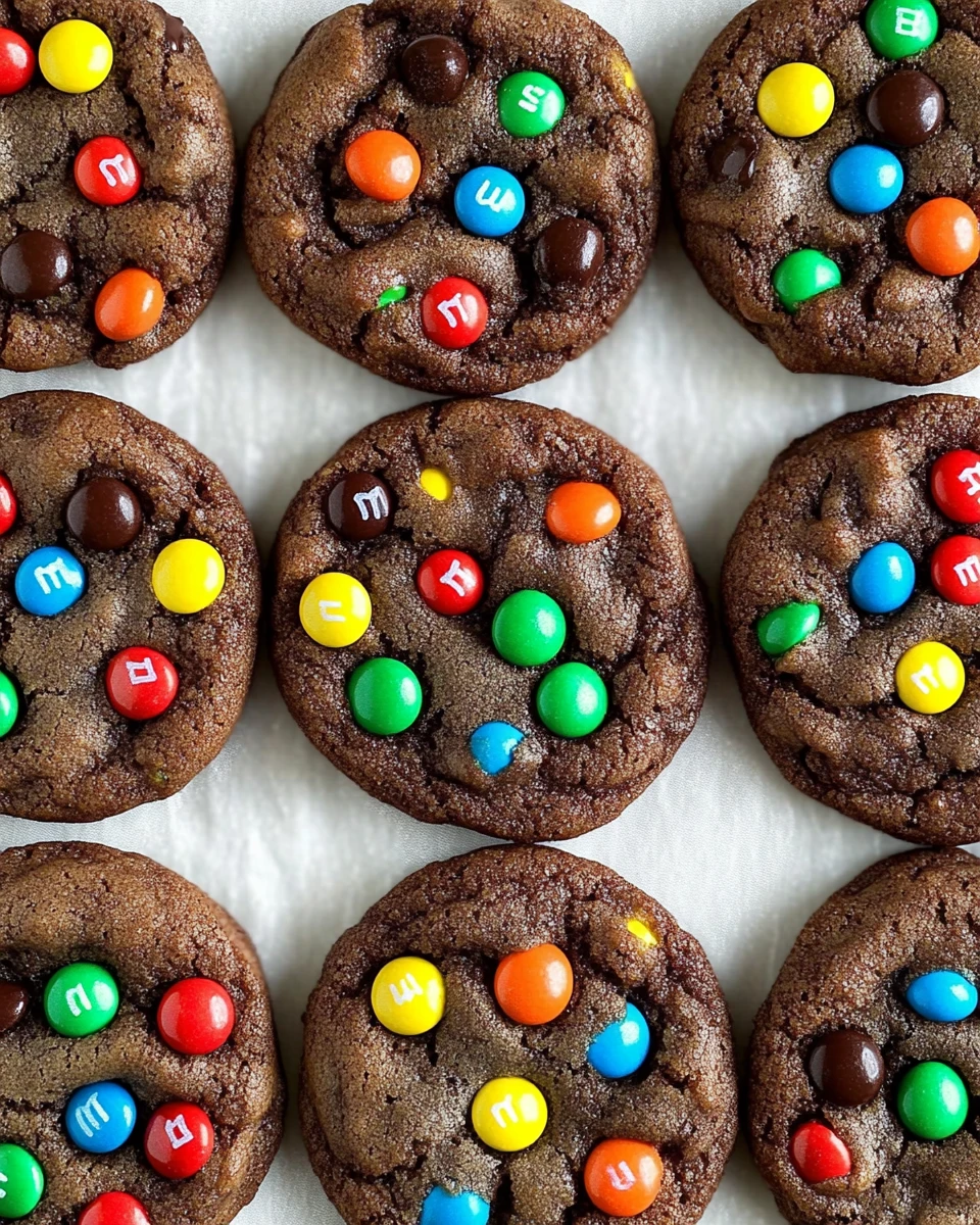 Chewy Chocolate M&M Cookies