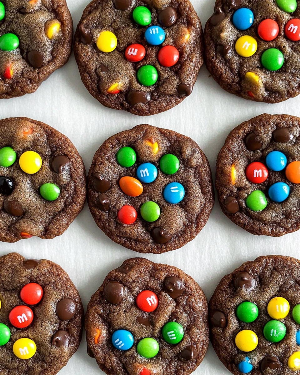 Chewy Chocolate M&M Cookies