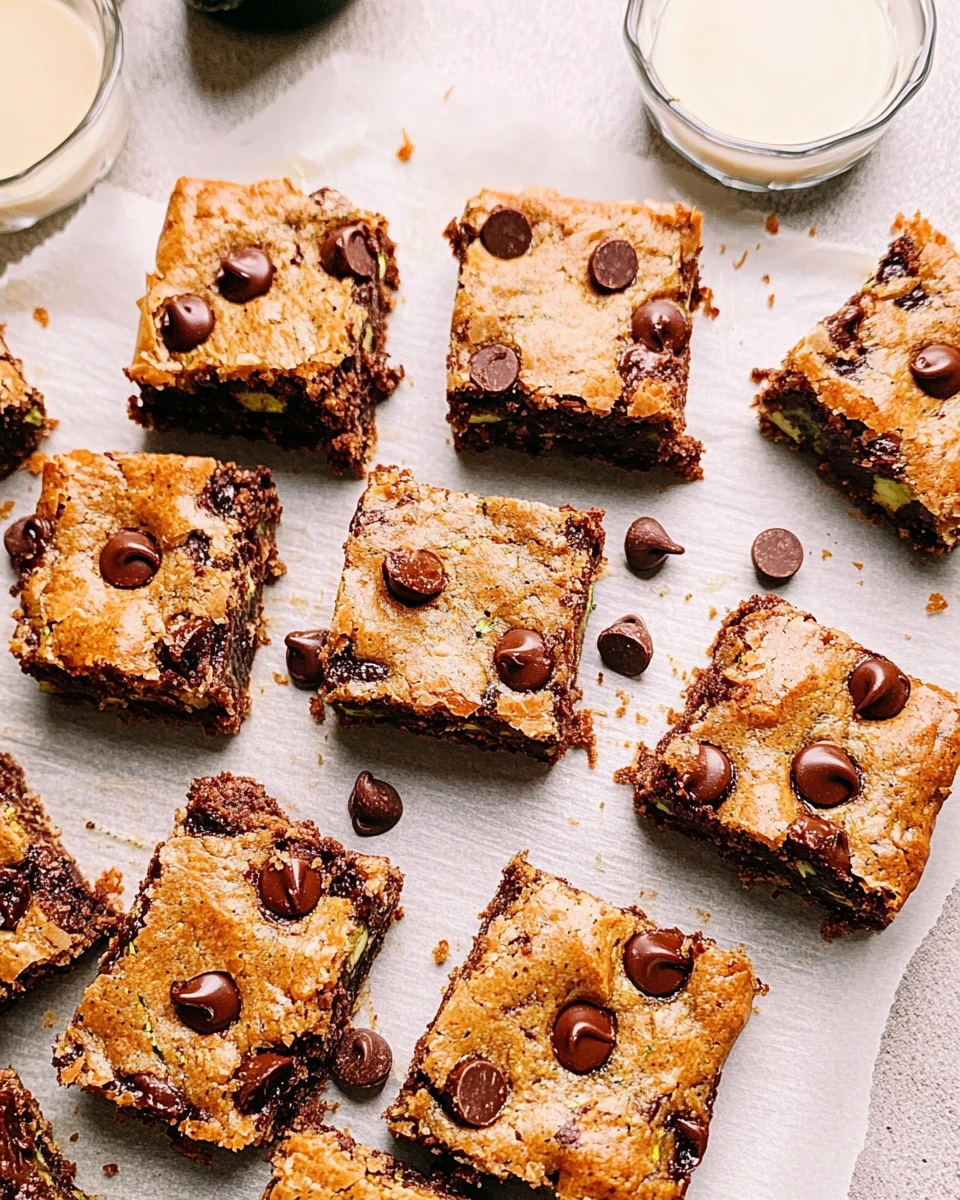 Chocolate Chip Zucchini Bars