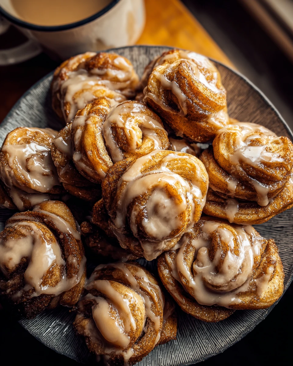 Cinnamon Knots with Coffee Icing