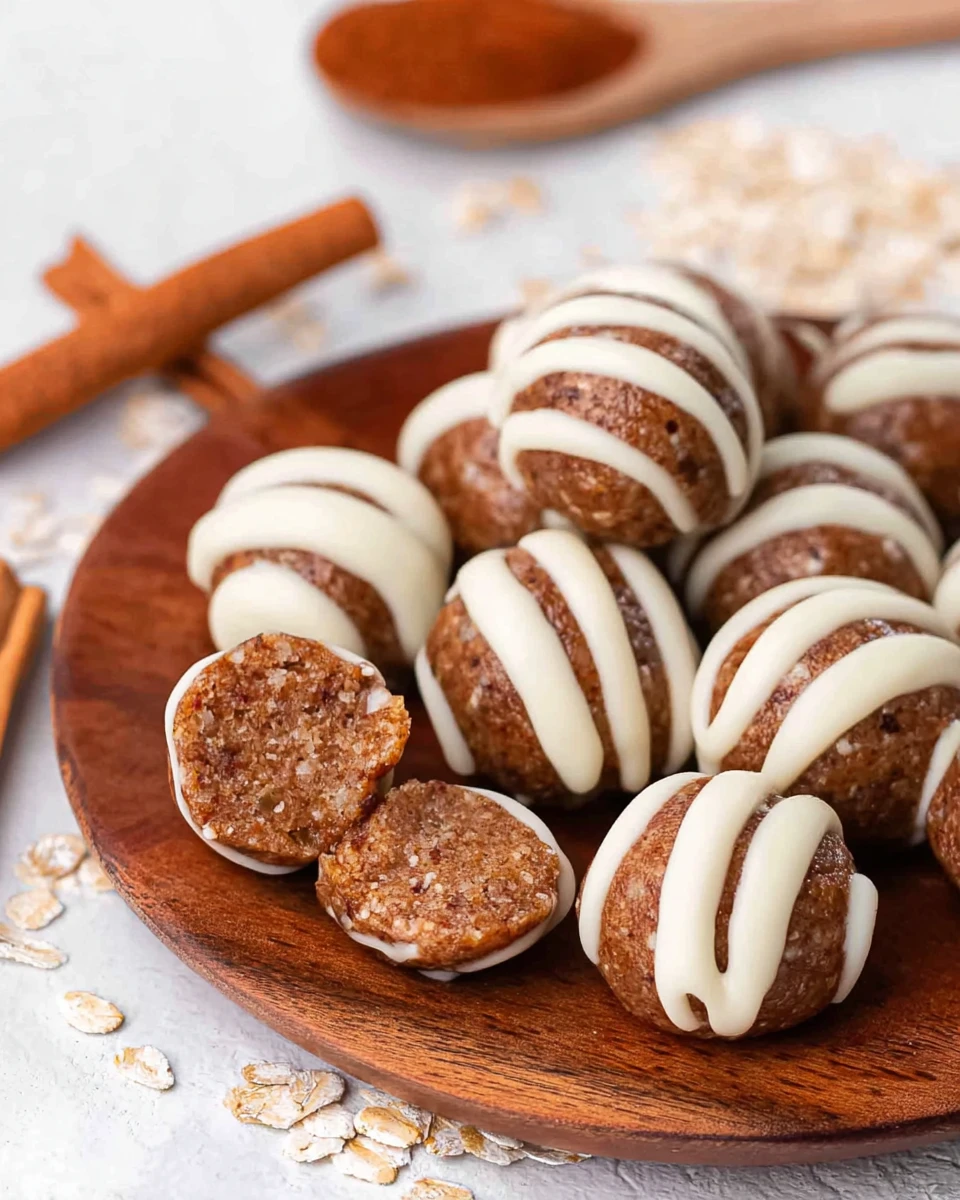 Cinnamon Roll Energy Bites