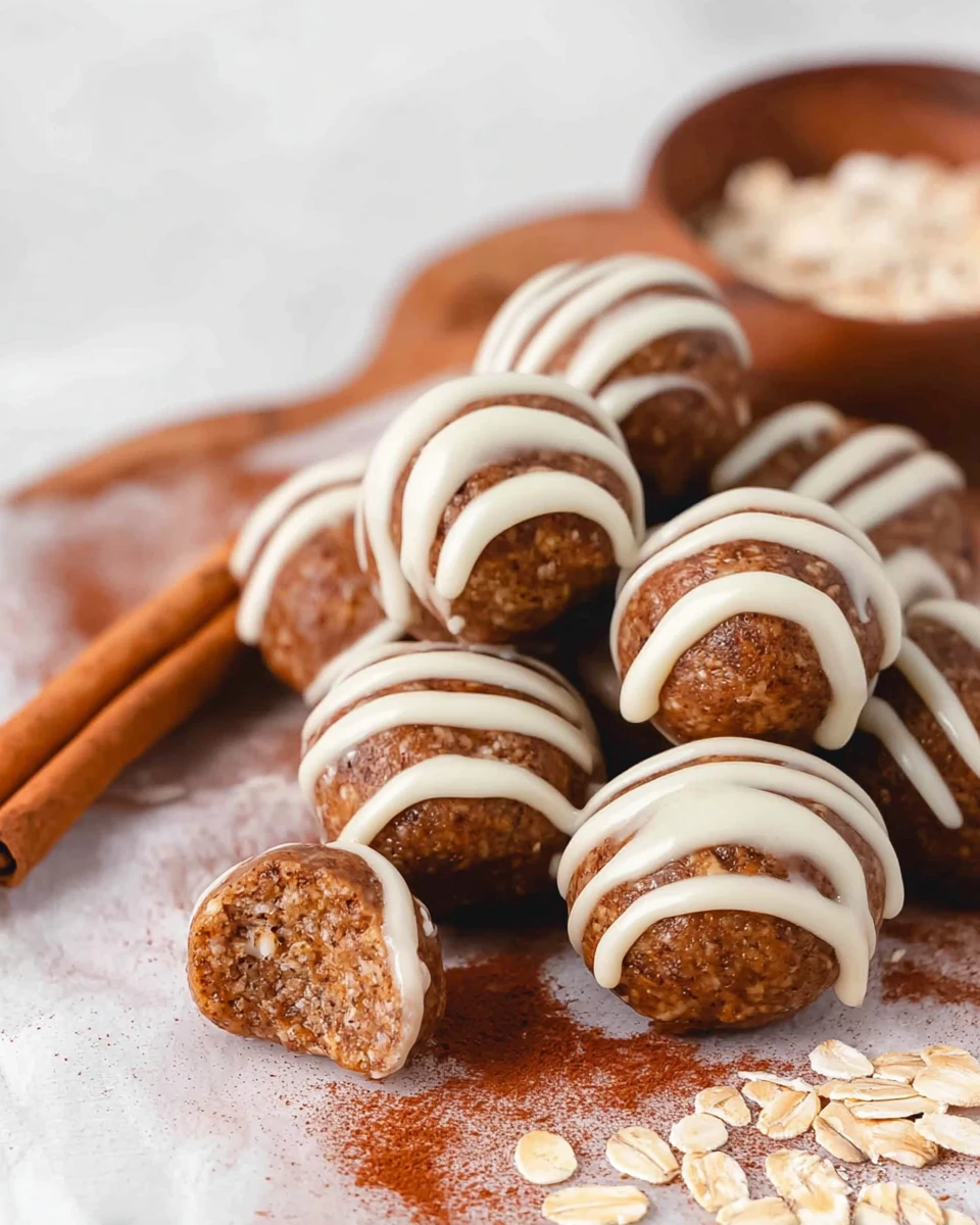 Cinnamon Roll Energy Bites