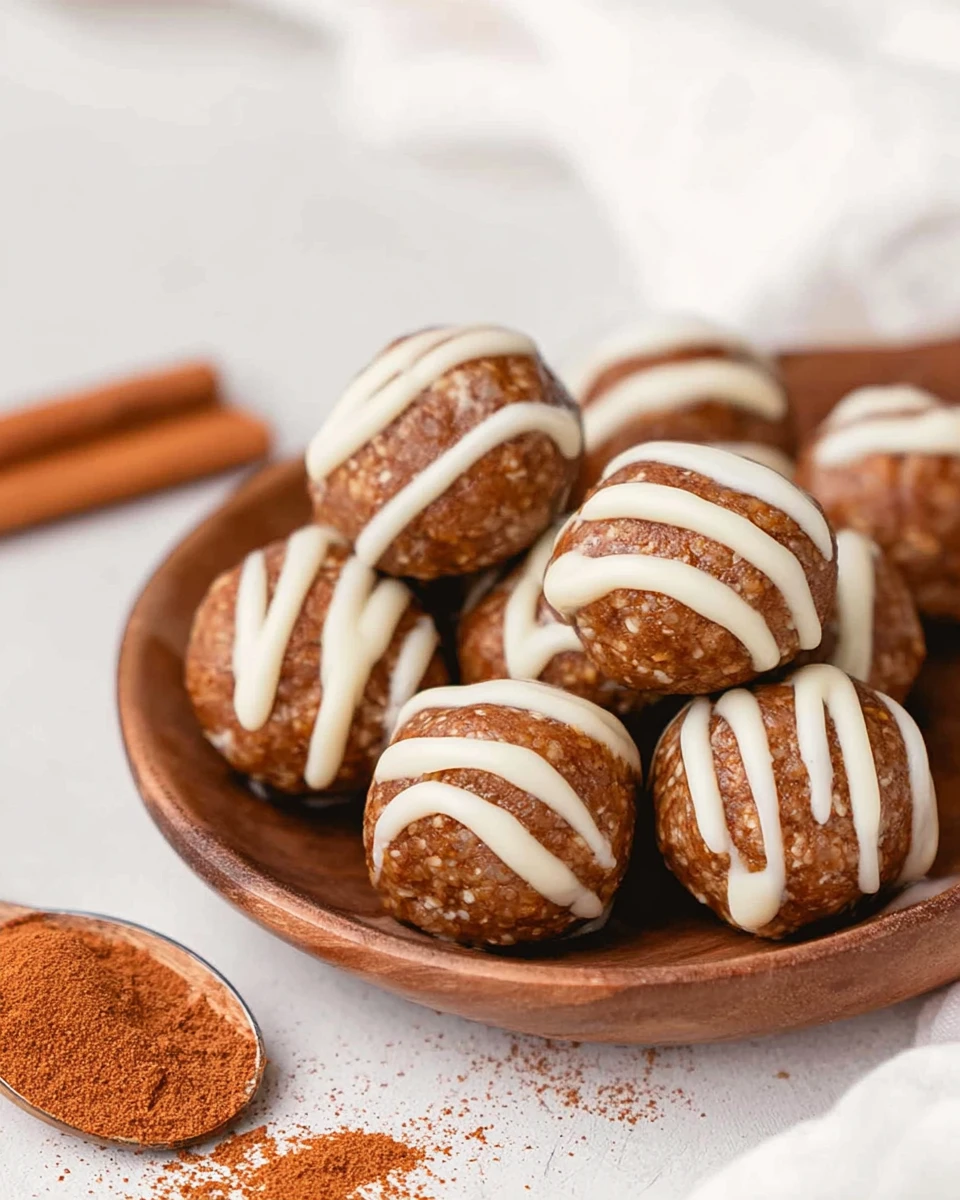Cinnamon Roll Energy Bites