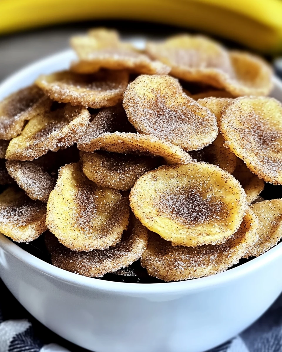 Cinnamon-Sugar Air Fryer Banana Chips