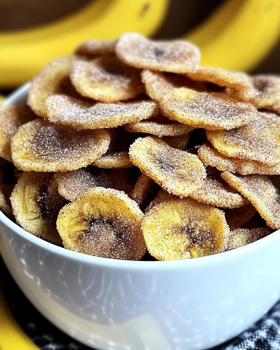 Cinnamon-Sugar Air Fryer Banana Chips