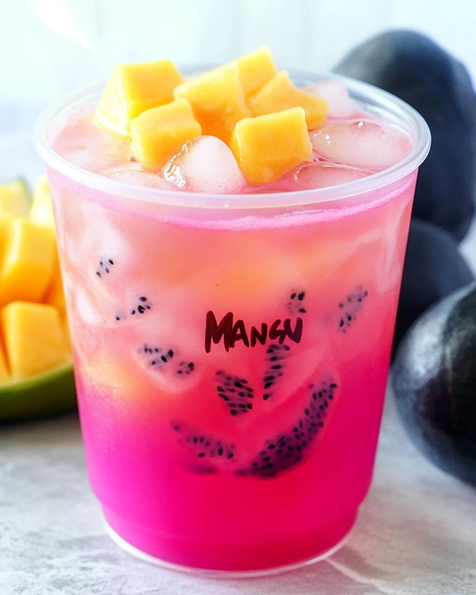 Copycat Mango Dragonfruit Refresher