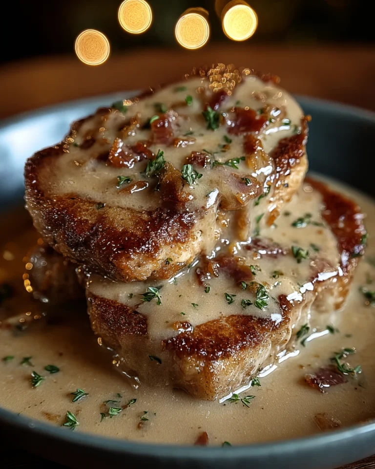 Country Fried Pork Chops with Bacon Gravy