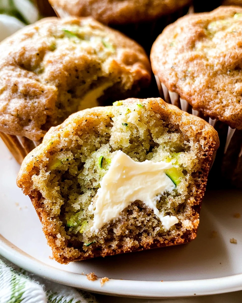 Cream Cheese Zucchini Muffins