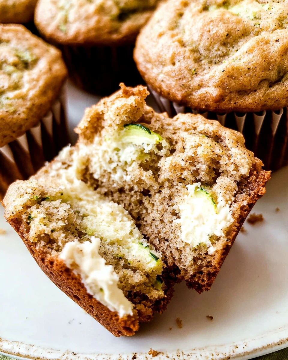 Cream Cheese Zucchini Muffins