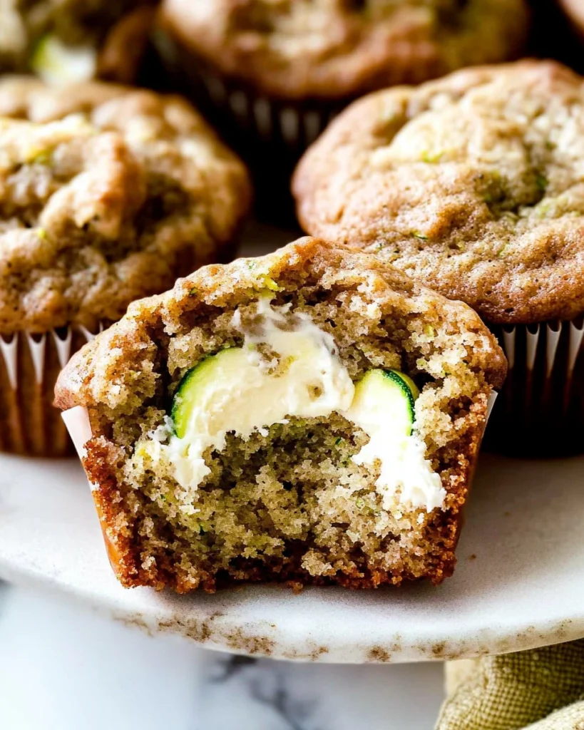 Cream Cheese Zucchini Muffins