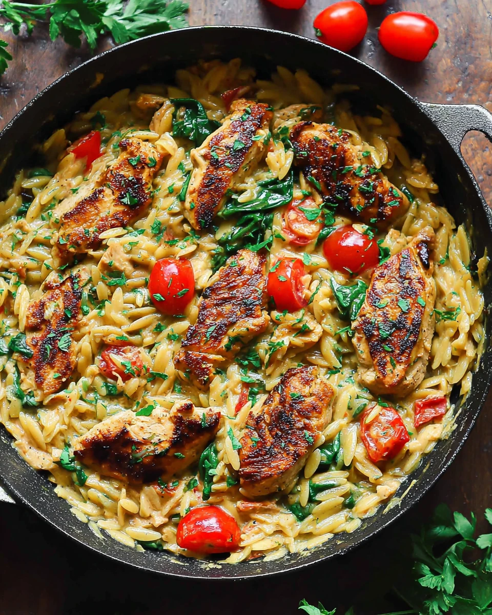 Creamy Chicken Orzo