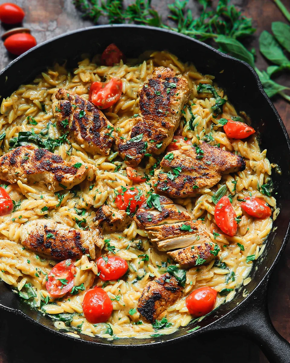 Creamy Chicken Orzo