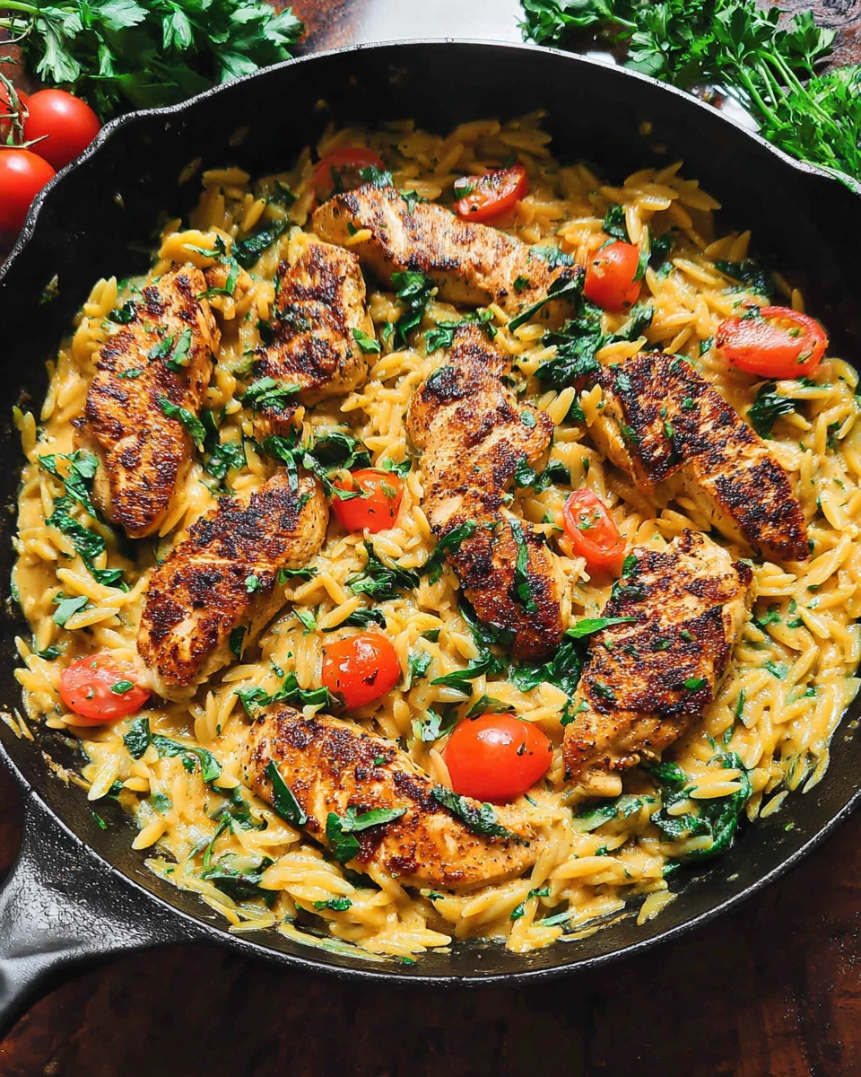 Creamy Chicken Orzo
