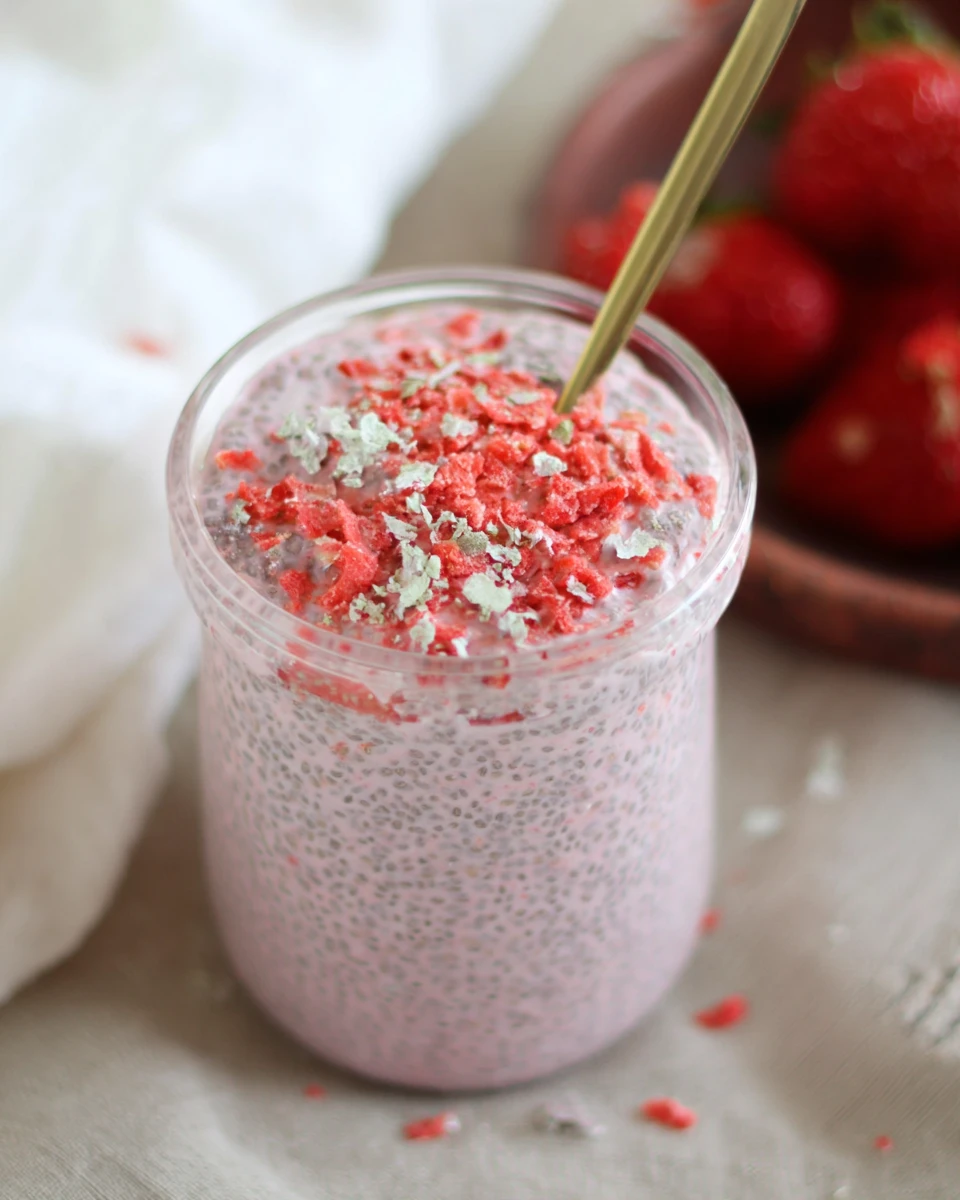 Creamy Strawberry Chia Pudding