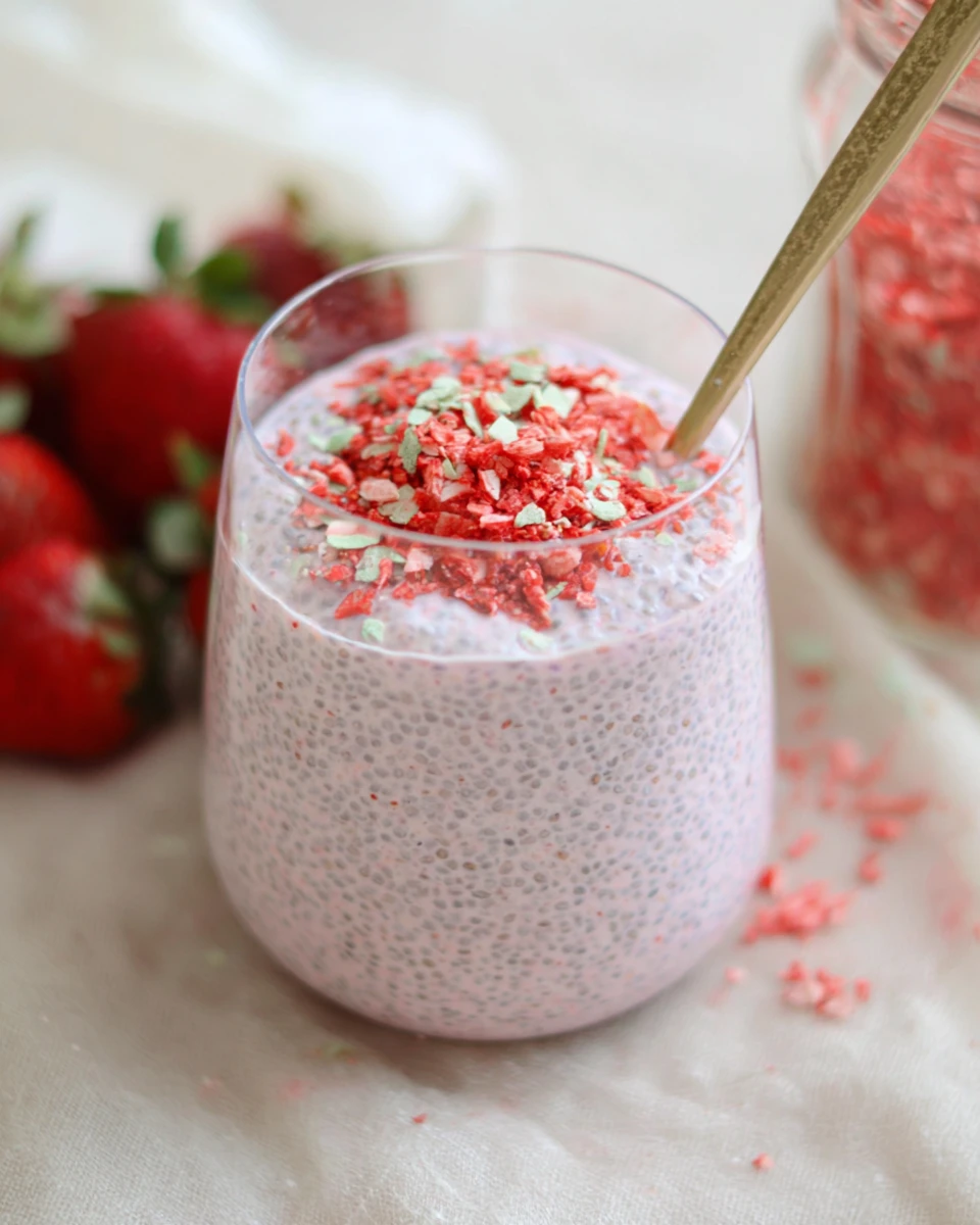 Creamy Strawberry Chia Pudding