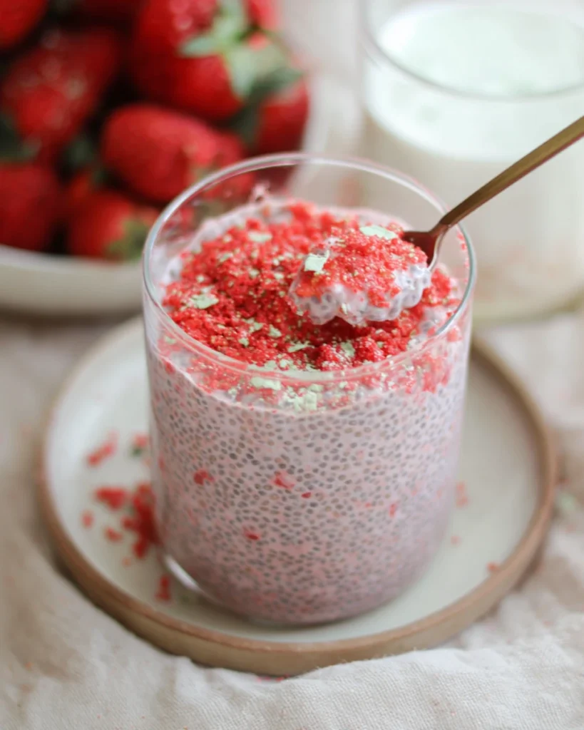 Creamy Strawberry Chia Pudding