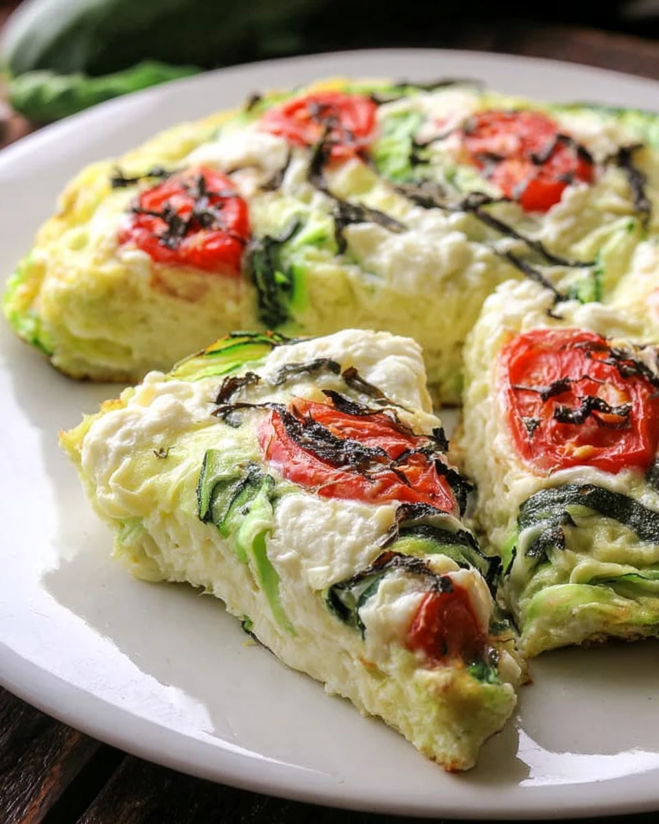 Crustless Zucchini Noodle Pie