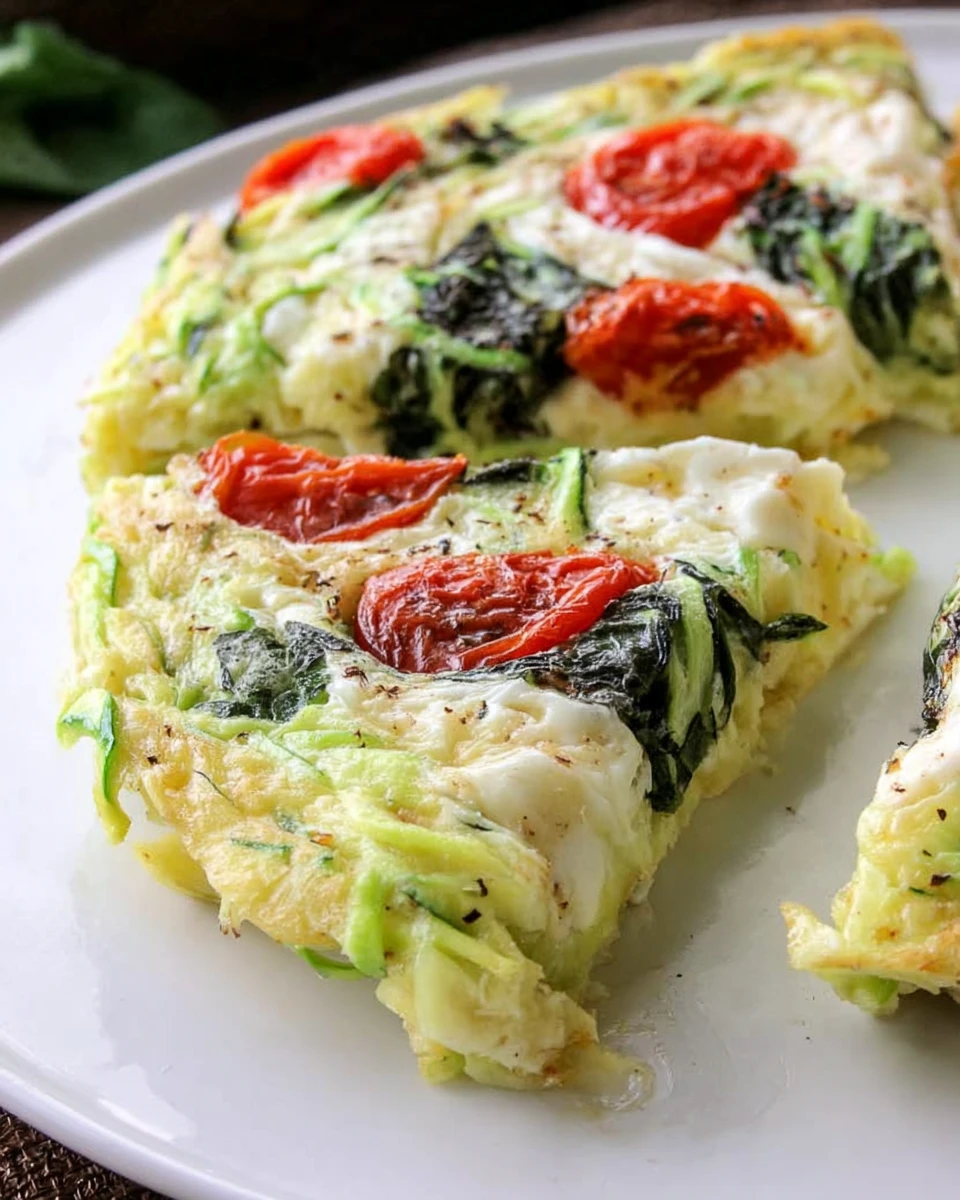 Crustless Zucchini Noodle Pie