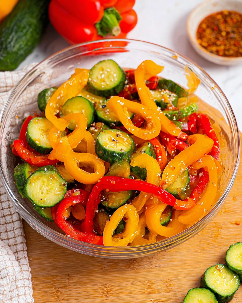 Cucumber and Sweet Pepper Salad