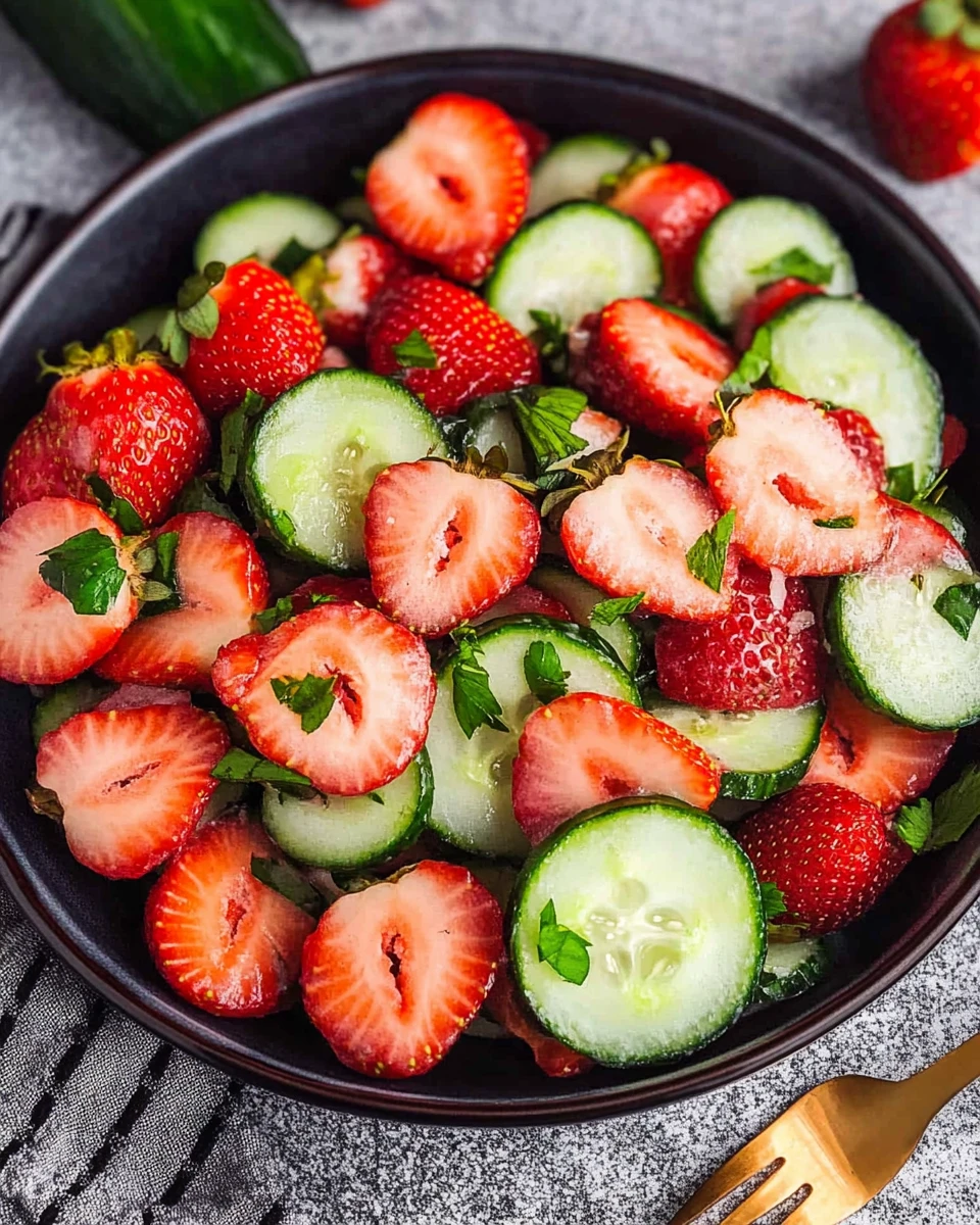 Cucumber Strawberry Salad