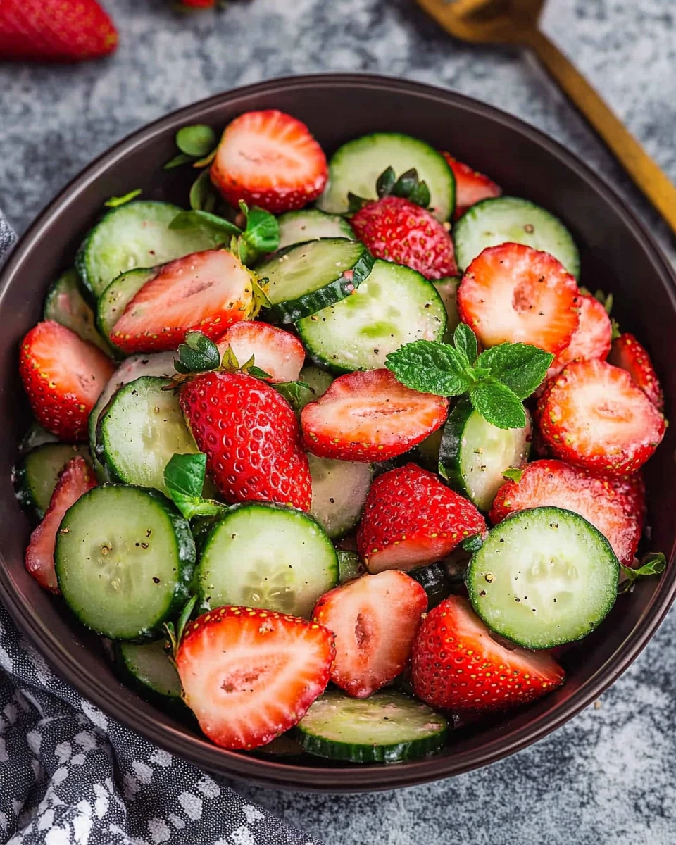 Cucumber Strawberry Salad