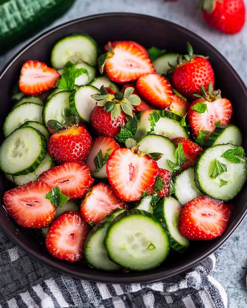 Cucumber Strawberry Salad