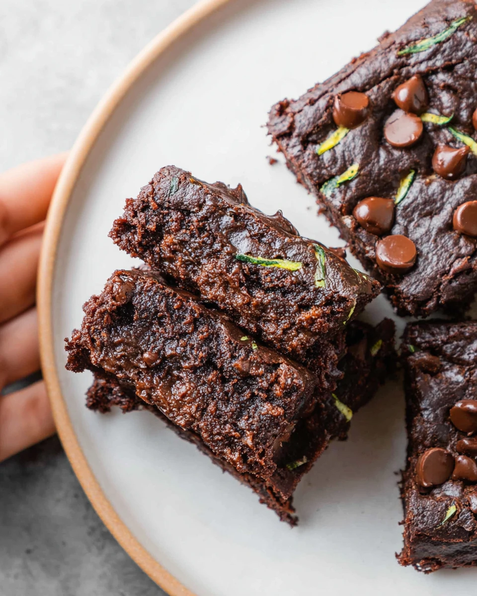 Double-Chocolate Zucchini Brownies