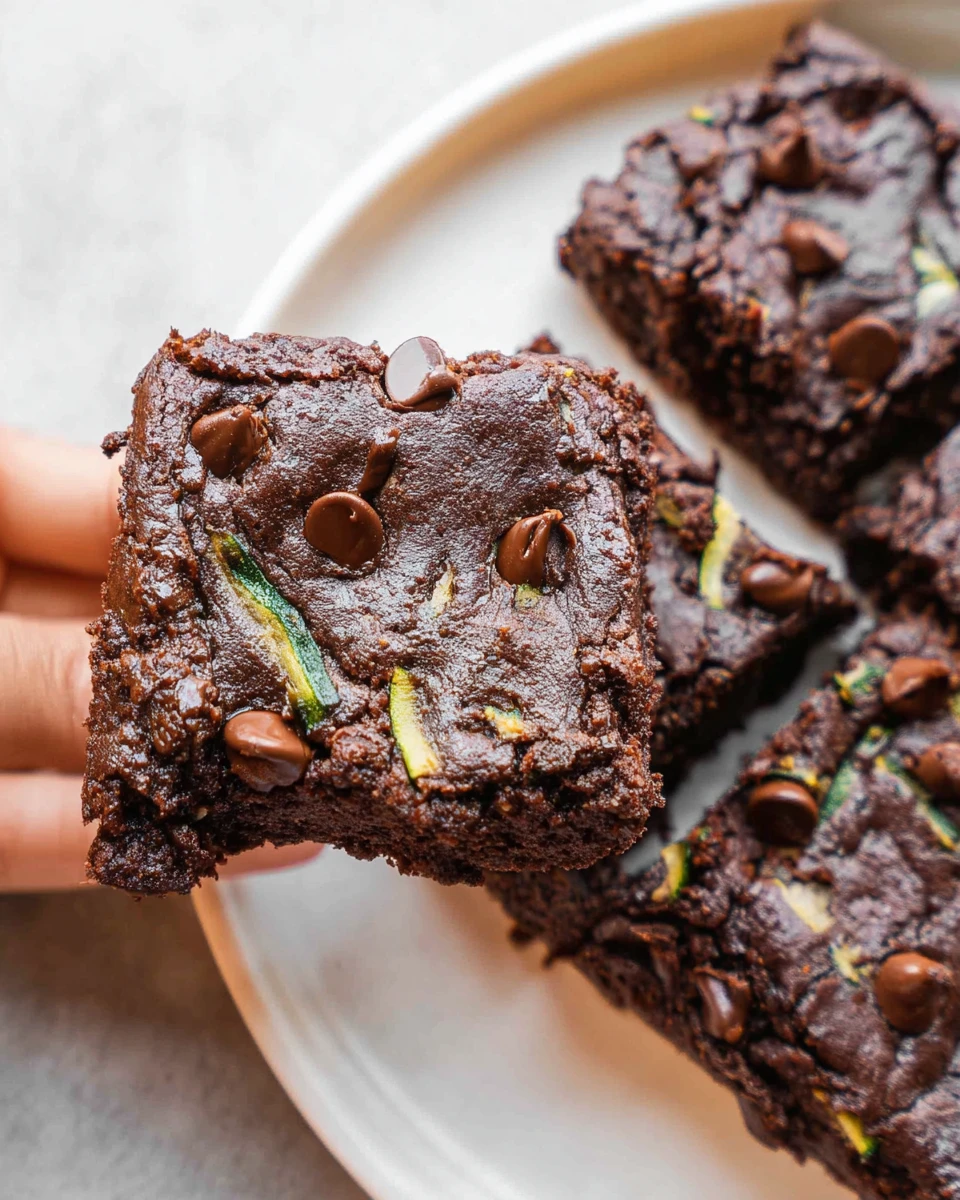 Double-Chocolate Zucchini Brownies