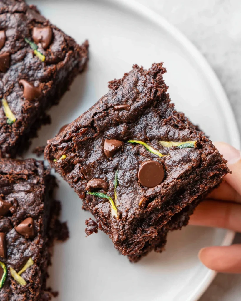 Double-Chocolate Zucchini Brownies