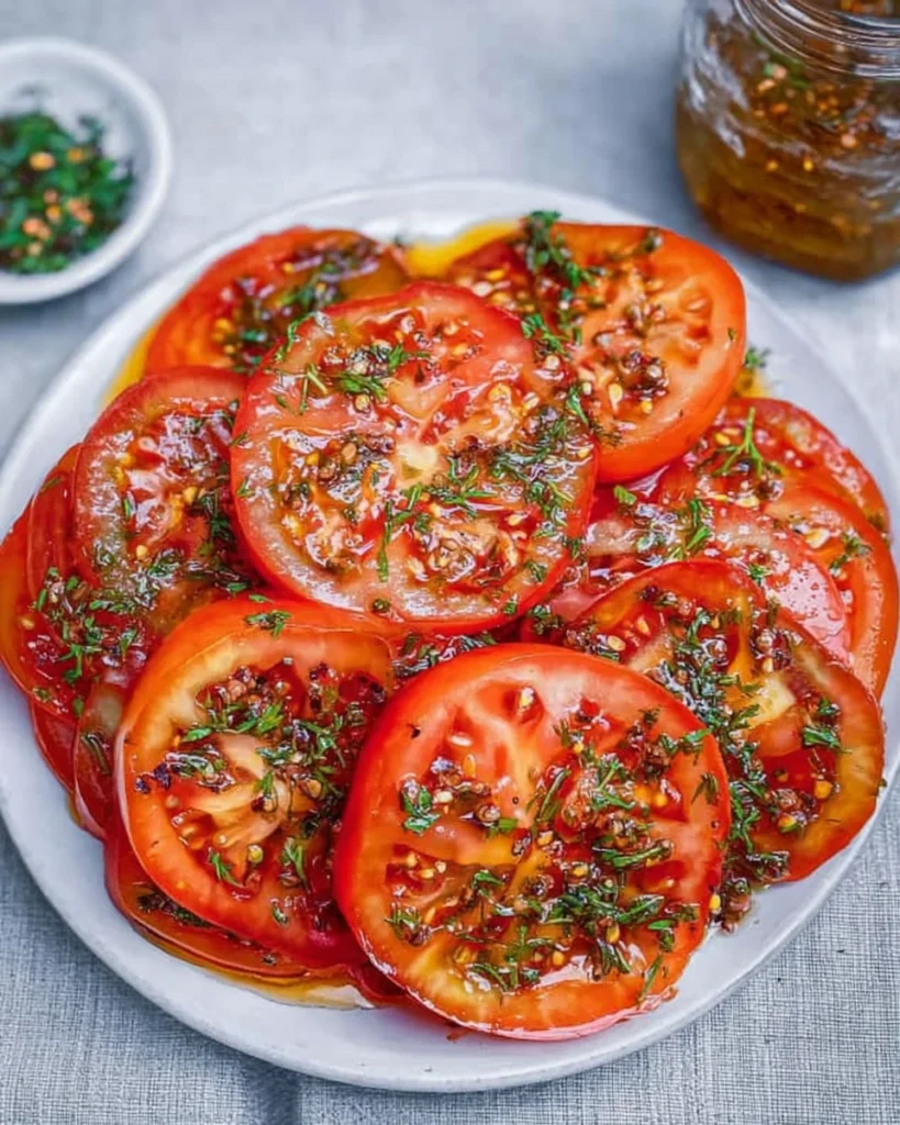 Easy Marinated Tomatoes