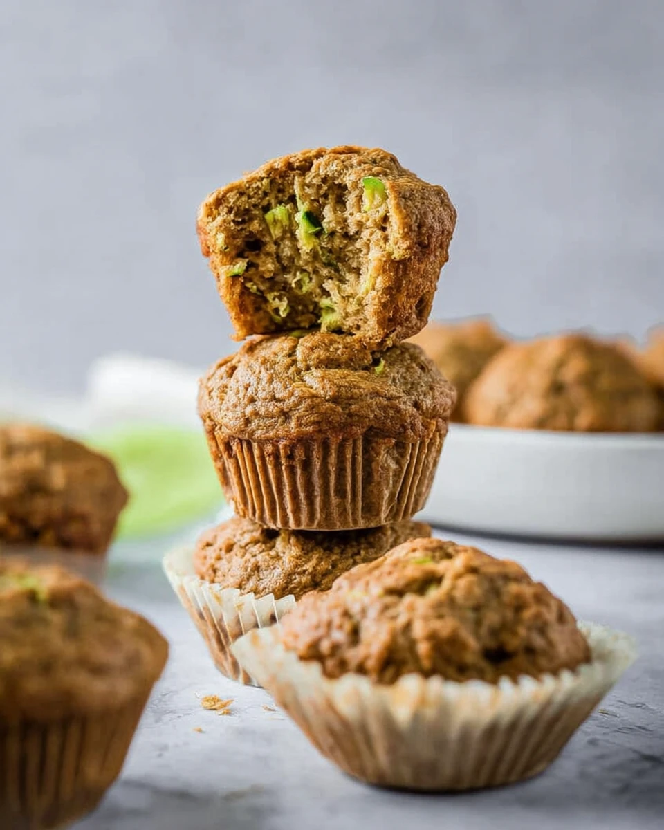 Easy Moist Healthy Zucchini Muffins