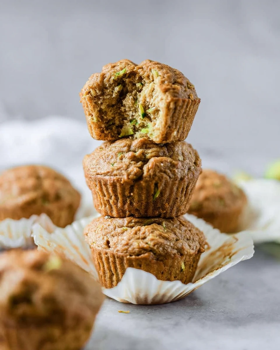 Easy Moist Healthy Zucchini Muffins