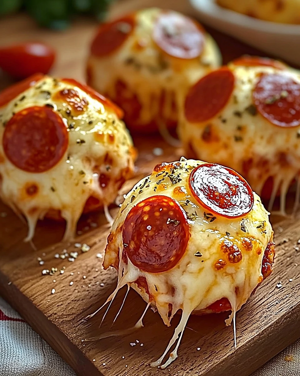 Easy Pepperoni Pizza Bombs